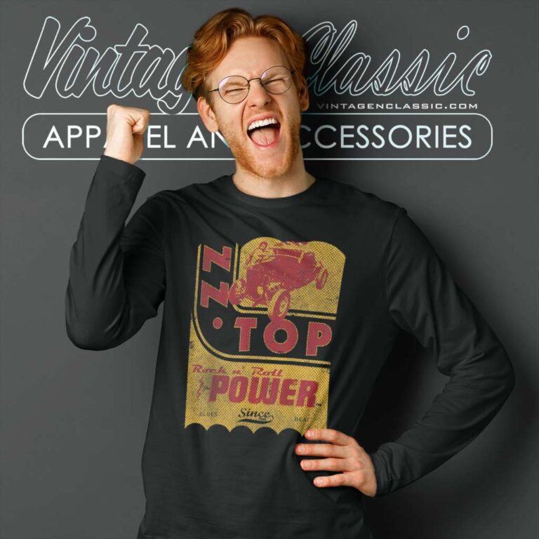 Zz Top Power Long Sleeve Tee Zz Top Power Long Sleeve Tee