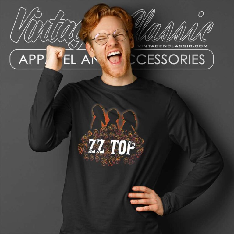 Zz Top Roses Long Sleeve Tee Zz Top Roses Long Sleeve Tee