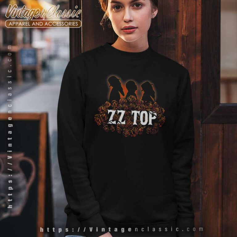 Zz Top Roses Sweatshirt Zz Top Roses Sweatshirt