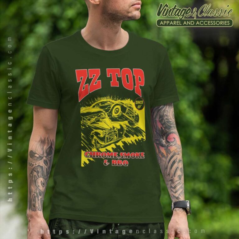 Zz Top Shirt Album Chrome Smoke Bbq T Shirt Zz Top Shirt Album Chrome Smoke Bbq T Shirt