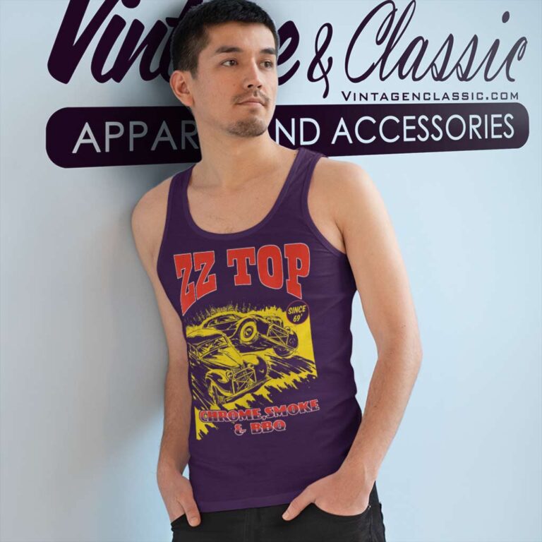 Zz Top Shirt Album Chrome Smoke Bbq Tank Top Racerback Zz Top Shirt Album Chrome Smoke Bbq Tank Top Racerback