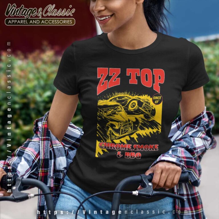 Zz Top Shirt Album Chrome Smoke Bbq Women TShirt Zz Top Shirt Album Chrome Smoke Bbq Women TShirt