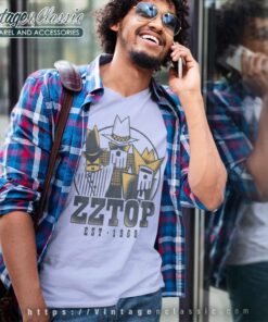 Zz Top Shirt Album Tres Hombres Tour V Neck TShirt