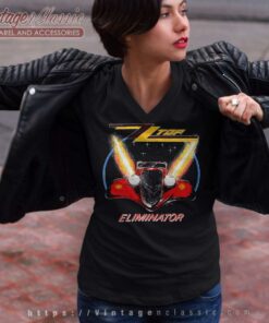 Zz Top Shirt Eliminator Tour V Neck TShirt