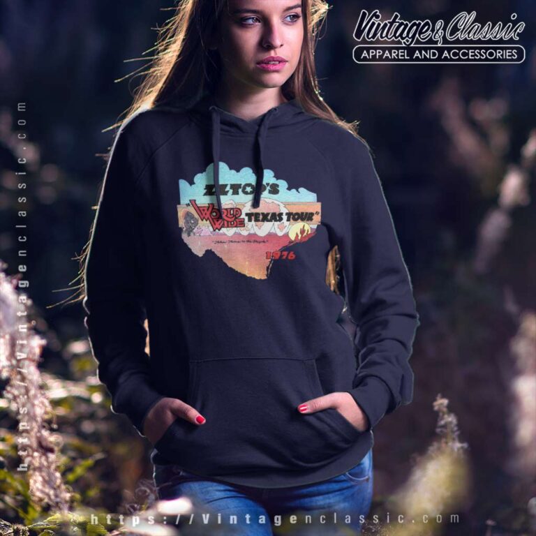 Zz Top Shirt World Wide Texas Tour 1976 Hoodie Zz Top Shirt World Wide Texas Tour 1976 Hoodie