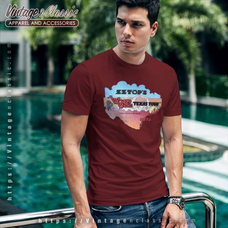 Zz Top Shirt World Wide Texas Tour 1976 T Shirt Zz Top Shirt World Wide Texas Tour 1976 T Shirt