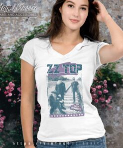 Zz Top Tracks V Neck TShirt