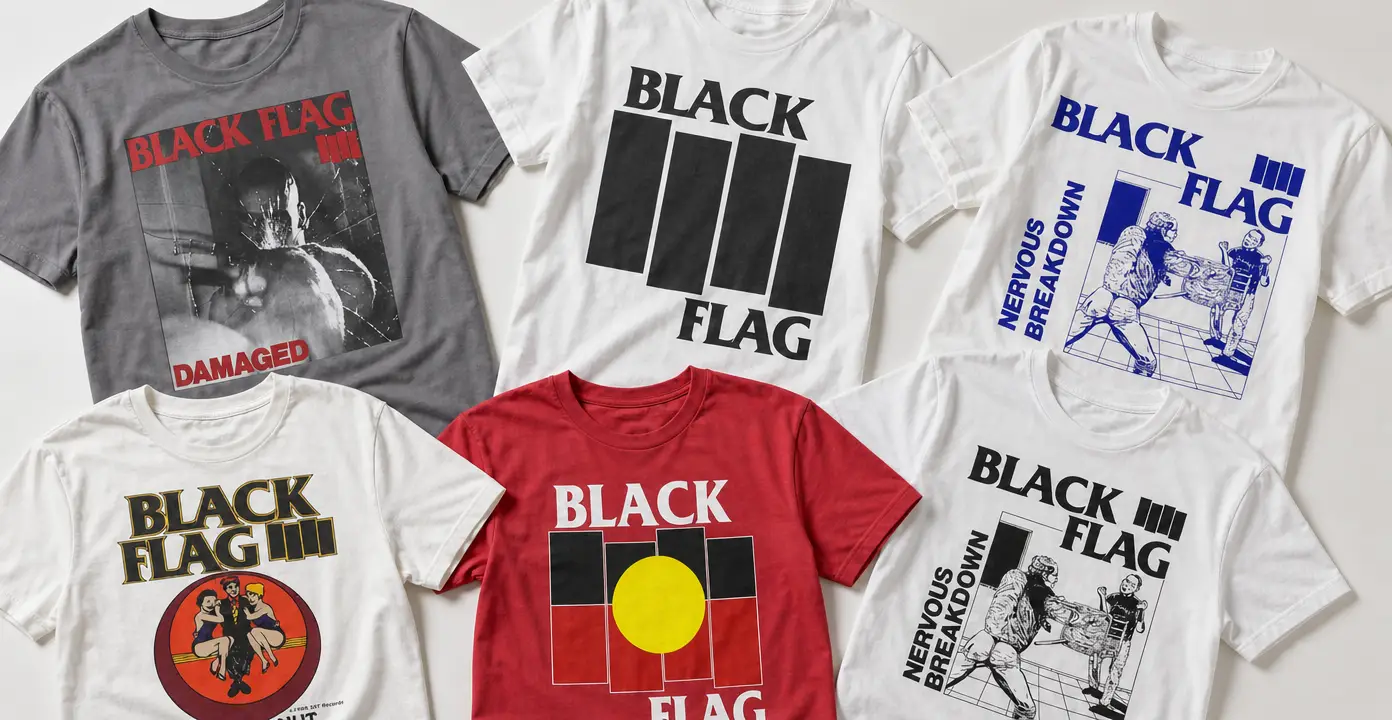 Black Flag Shirts and Hardcore Punk Graphics