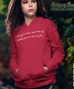 black top big t shirt billie eilish lyrics red Hoodie